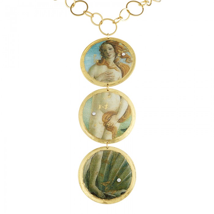 Botticelli Venus 3 Part Necklace