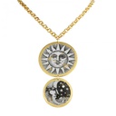Sun &amp; Moon Double Disc Necklace