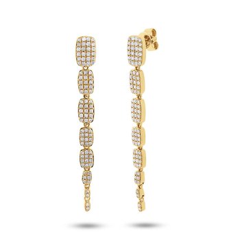 Kate Collection 14k Yellow Gold Diamond Serpentine Ear 0.64ct