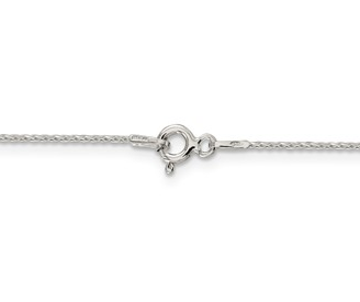 Sterling Silver .85mm Diamond-Cut Round Spiga Necklace