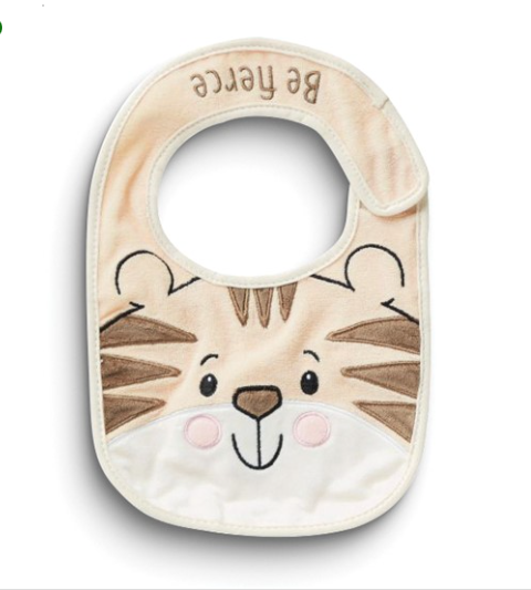 Izzy and Oliver Baby Polyester BE FIERCE Tiger Bib