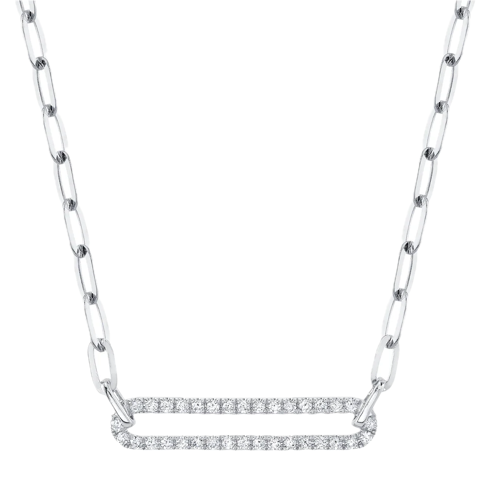 .26ct Diamond Paper Clip Necklace
