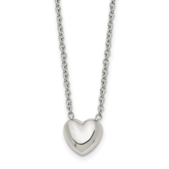 Polished Heart 19in Necklace