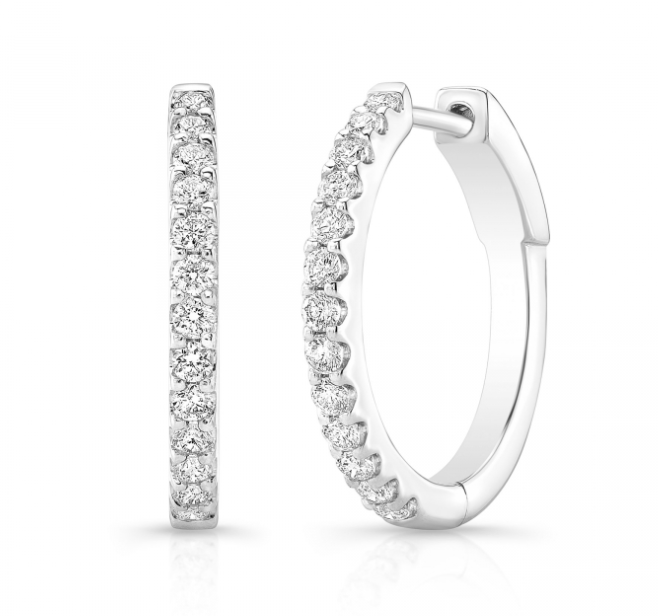 1CT PRONG SET ROUND HOOPS