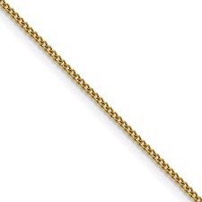 Stainless Steel Polished Yellow plated 1.5mm Curb Chain