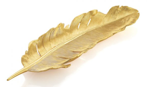 Feather Tray Gold