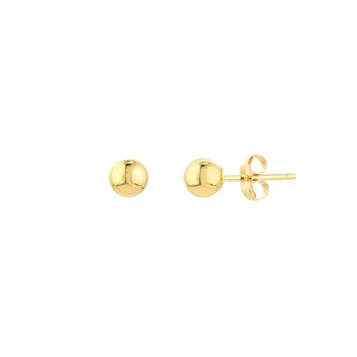 [MI.GOLD.0008775] 14k White Gold 4m Gold Ball Earrings