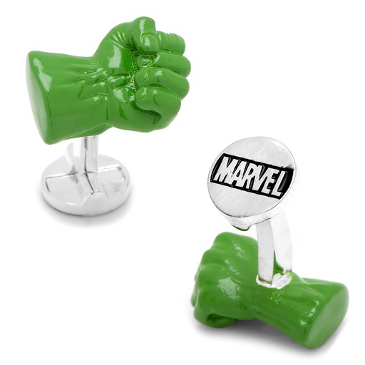 [CU.CUFF.0027753] 3d Hulk Fist Cufflinks