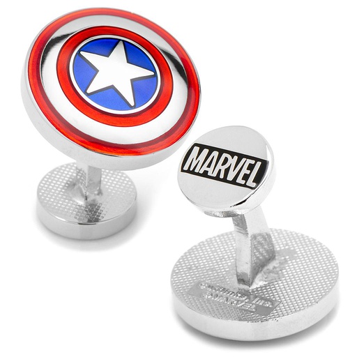 [CU.CUFF.0027765] Avengers Captain America Shield Cufflinks