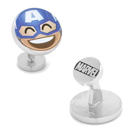 [CU.CUFF.0028172] Captain America Emoji Cufflinks