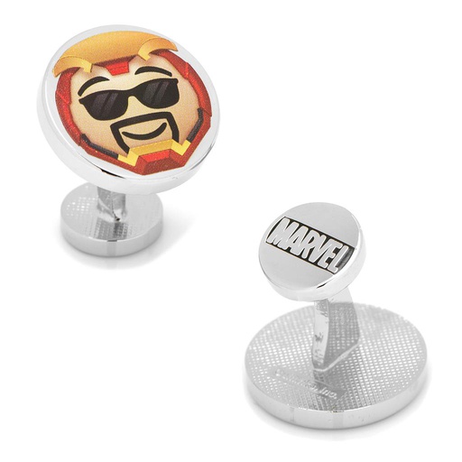 [CU.CUFF.0028173] Iron Man Emoji Cufflinks