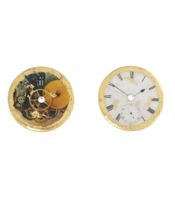 [EV.FASH.0050415] Time After Time 1 Inch Stud Earrings