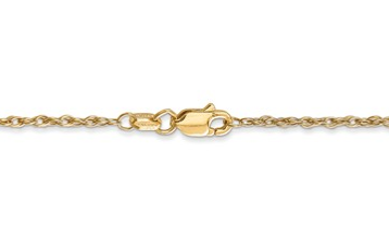 [QU.GOLD.0050459] 14k 1.3mm Heavy-Baby Rope Chain