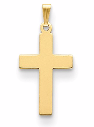[QU.GOLD.0050557] 14k Polished Cross Charm