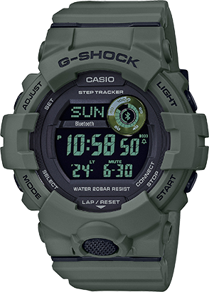[VI.WATC.0050787] G-Shock Digital Bluetooth Training Timer Utility Green