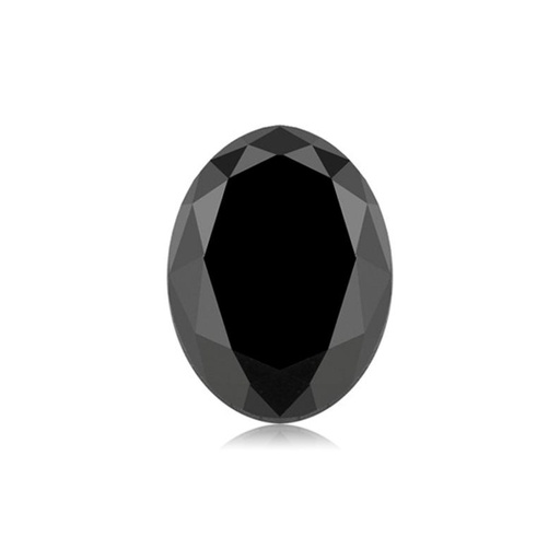 [LN.OVAL.0054228] 3.48ct Oval Black Diamond