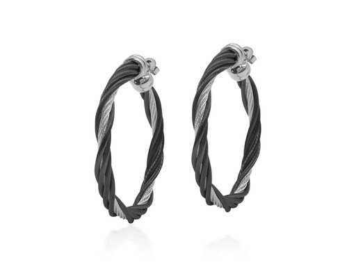 [AL.FASH.0054558] Cable Modern Twist Earrings
