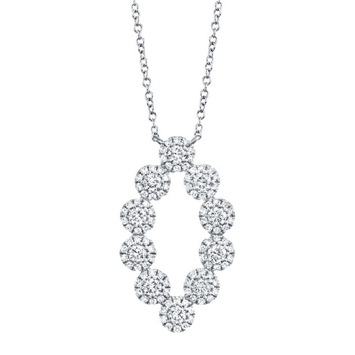 14k Diamond Marquise Shape Eden Necklace