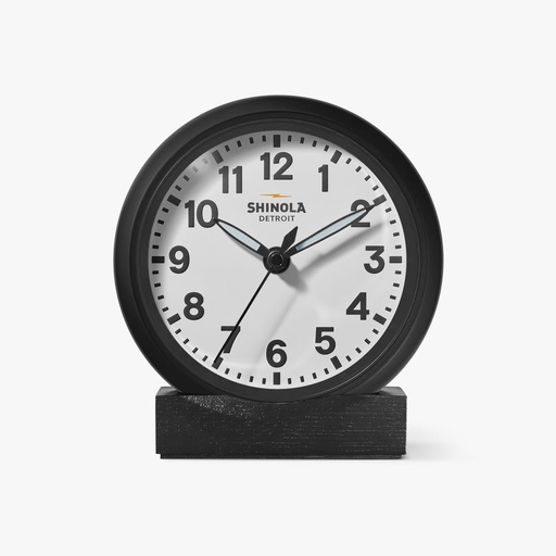 [SH.CLOC.0055129] Runwell Desk Clock Black
