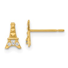 [QU.KEAR.0055326] Kids Eiffel Tower Post Earrings