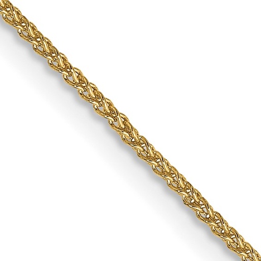 14K 1.05mm Spiga with Spring Ring Clasp Chain