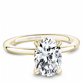 14K Yellow Gold Solitaire with Yellow Head