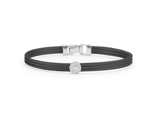 [FBRA.00076534] Stackable Bracelet with Single Round Station