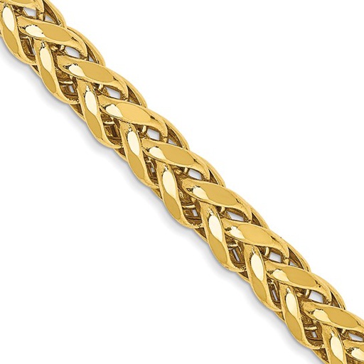Semi-Solid Diamond-cut Wheat with Lobster Clasp Chain