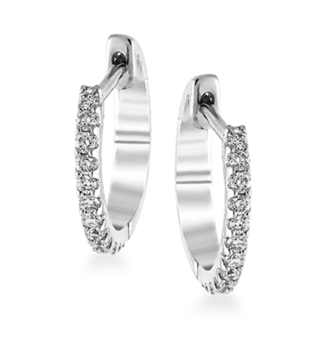 [GERR.00077320] WG Diamond Hoop Earrings