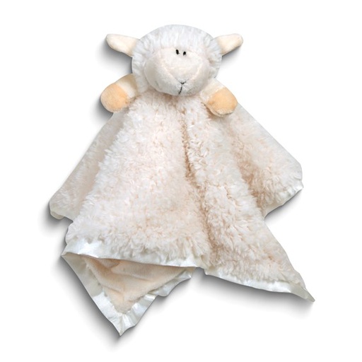 [GIFT.00079338] White Cuddle Buds Plush Lamb Blanket Toy