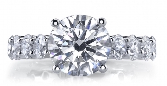 Shared Prong Diamond Semi-Mount Eternity