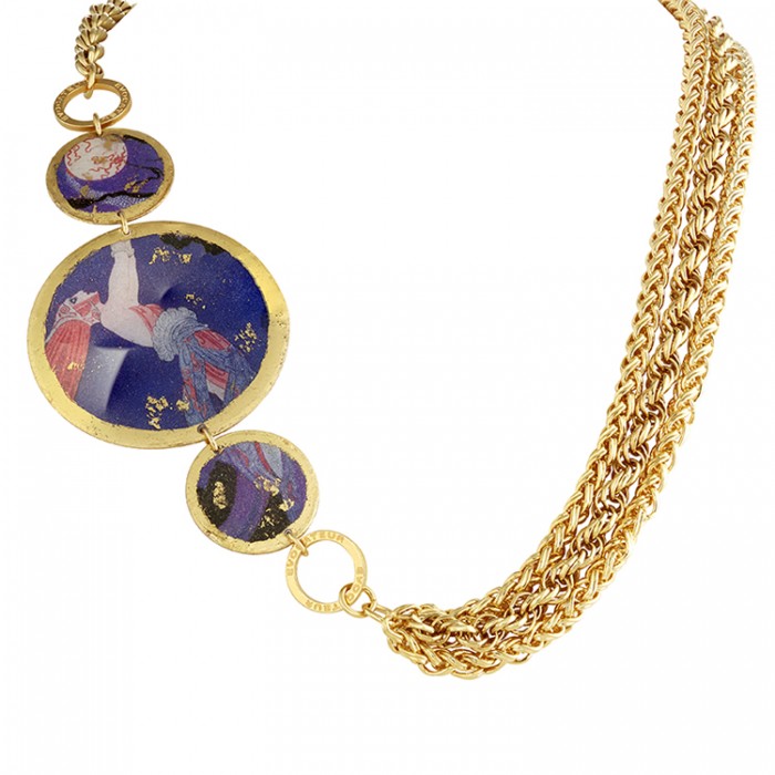 Erté Fireflies 3 Part Necklace