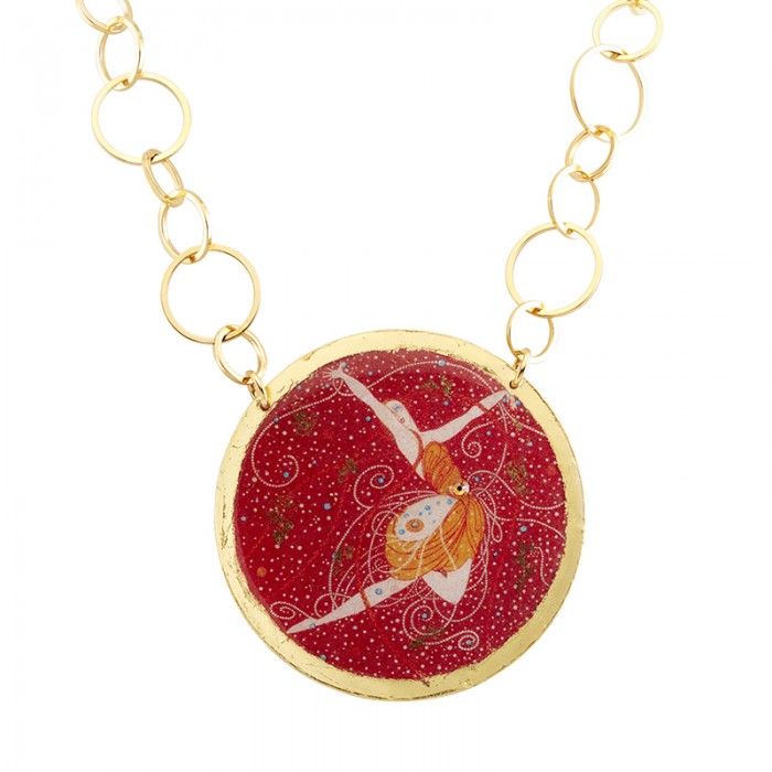 Erté Pink Diamonds Necklace