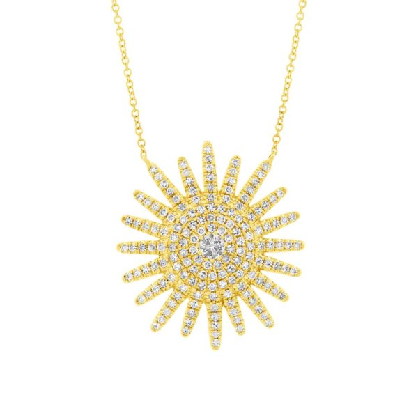 14k Yellow Gold Diamond Necklace