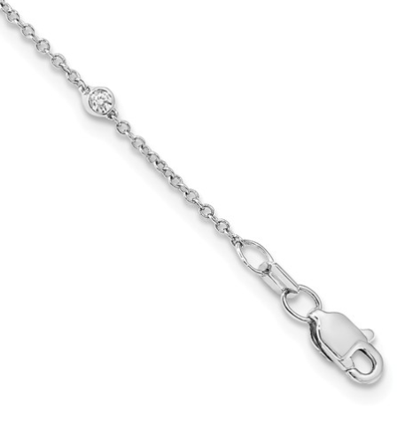 14kw Diamond Cable Necklace