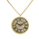 Victorian Clock Necklace 2" Disc