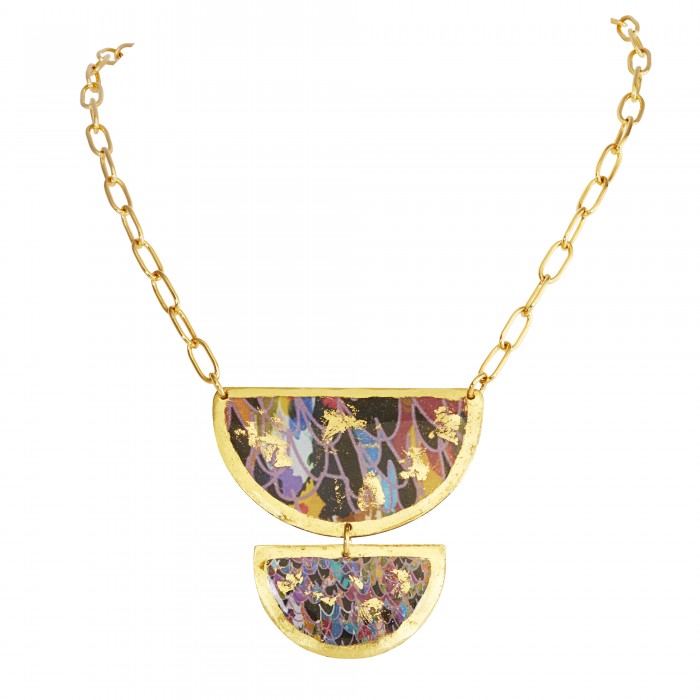 Weston Double Half Circle Necklace