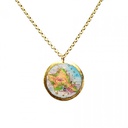 Honolulu Map Pendant