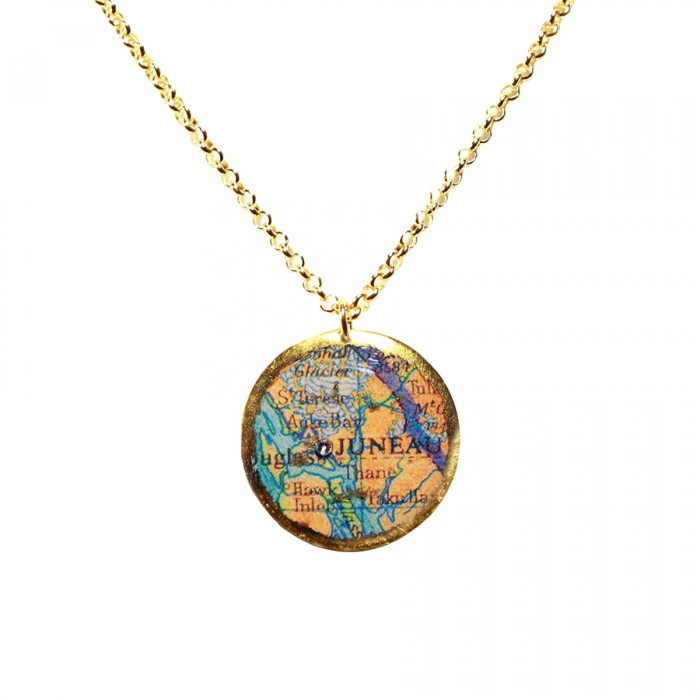 Juneau Map Pendant