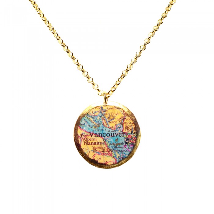 Vancouver Map Pendant