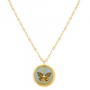 Brown & Blue Butterfly Mini Pendant