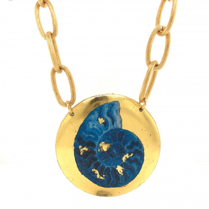 Fossil Blue Pendant