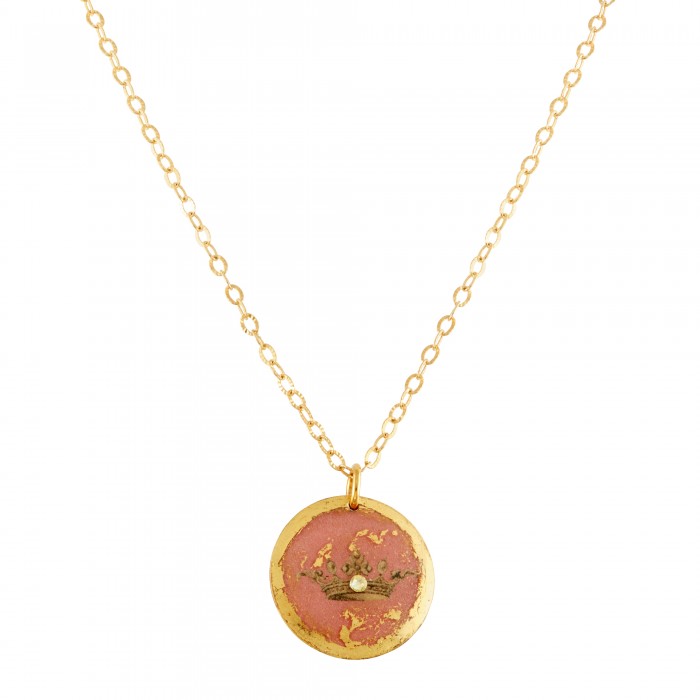 Pink Crown Mini Pendant