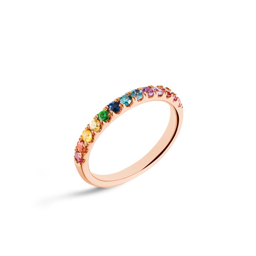 14k Rainbow Band