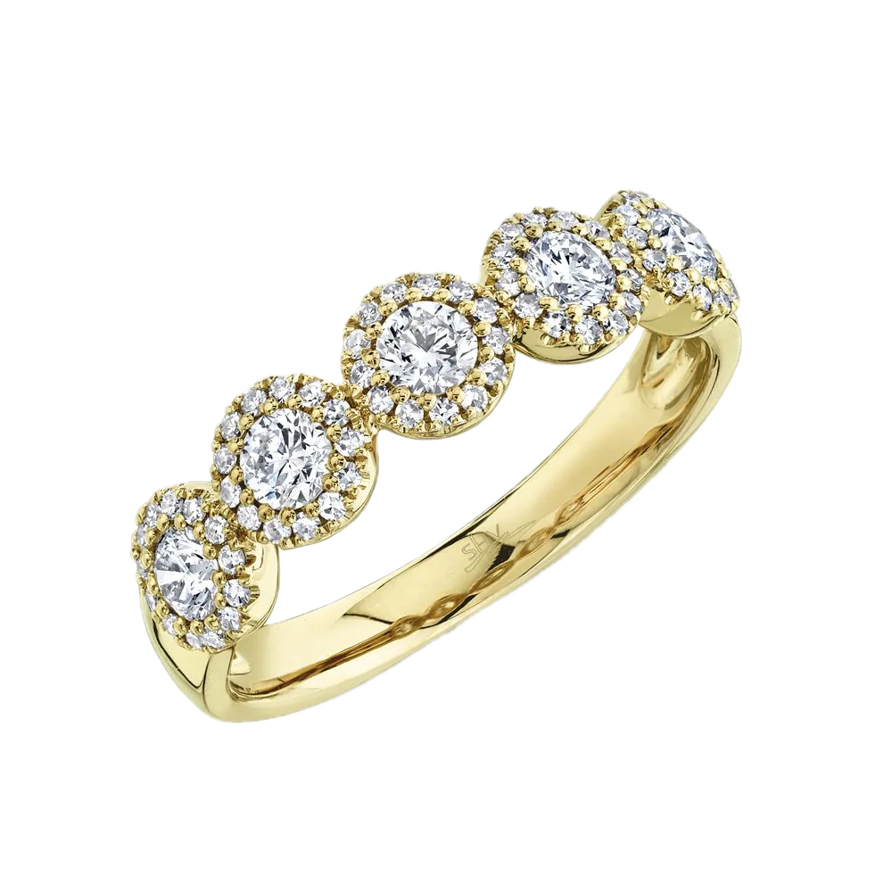 Shy Creation 14k Yellow Gold Diamond Ring