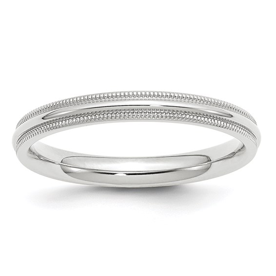 3mm Milgrain Comfort Fit Band