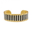 Black & White Stripes - .75"