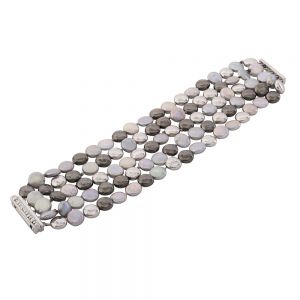 Molton 5 Strand Bracelet W/Pearls