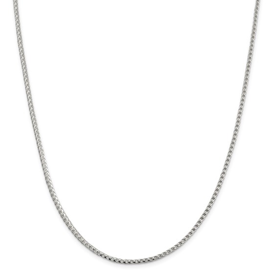 Sterling Silver 2.55mm D/C Square Franco Chain