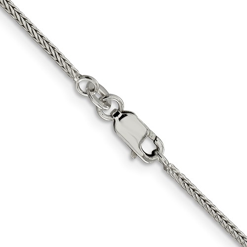 Diamond-cut Round Franco Chain Sterling Silver 1.45mm